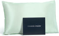 Fishers Finery 19mm 100% Pure Mulberry Silk Pillowcase, Quality Tested (Light Green, Q)