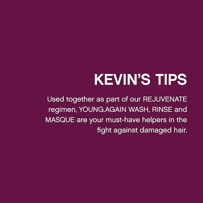 KEVIN.MURPHY YOUNG.AGAIN.WASH - Moisturising Anti-Ageing Shampoo - For Ageing, Damaged & Brittle Hair - Hair Repair - Amino Acids & Lotus Flower Extract - Sulphate & Paraben Free - 250 mL / 8.4 fl oz