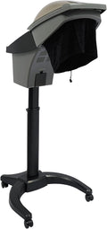 Professional Standing Hair Steamer 700W, Multi-Function Household Hair Salon Steamer with Hair Care Hood, 50-58.66in Adjustable Height, 7-Color Light for for Home, Beauty Salon Spa Equipment (Black)