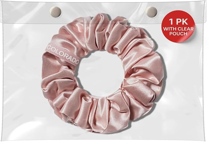 SUNDAYSILKS™ Luxurious Mulberry Silk Scrunchies for Women & Girls | No-Slip, Silky Hair Ties for Natural, Curly, Thin or Thick Hair | Gentle Hold for Ponytails & Sleep | Mini to Large Sizes [1 Pack]