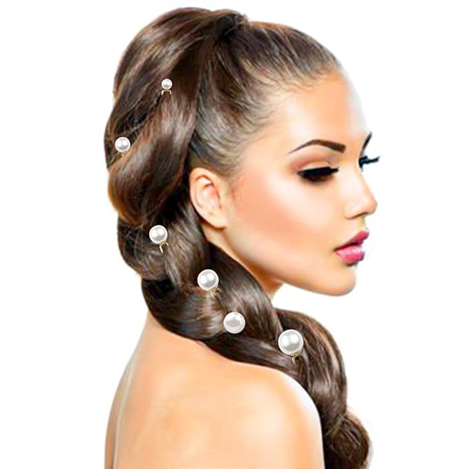 ELANE 36 Pcs Pearl Hair Pins for Wedding Hairstyles,Pearl Bridal Hair Accessories Pearl Bobby Pins for Hair,Pearl Hair Accessories for Wedding (Gold)