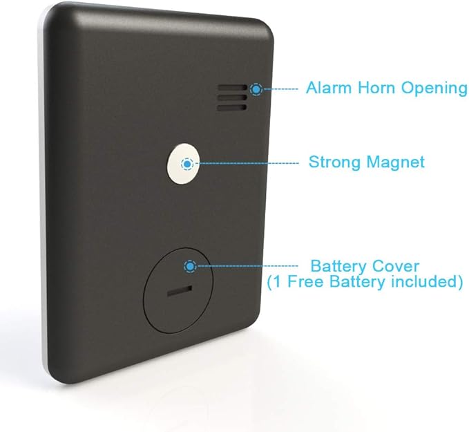 Attom Tech 2 PCS Ultra Slim Digital Kitchen Timer with Loud Alarm and Magnet Back, Large Display, Small Thin Mini Countdown Up Timer for Cooking Baking Sports Nap Games Office, White