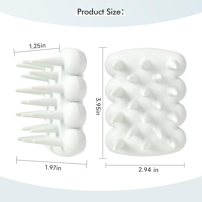 Luxury Shampoo Brush, Scalp Massager and Exfoliator Features Soft Bristles to Aid in Dandruff Relief, Increase Circulation, Stimulate Hair Growth for Healthy Looking Hair