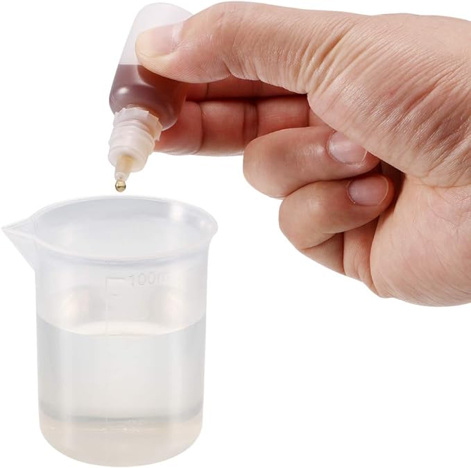 uxcell Plastic Dropper Bottle, 100ml/3.4oz Small Mouth Drop Bottles Empty Squeezable Liquid Dropper Bottle 10pcs