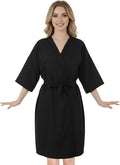 Salon Smock Barber Smock with Adjustable Tie for Hair Cutting, Black Salon Cape, Professional Stylist Jacket Waterproof Haircut Cape