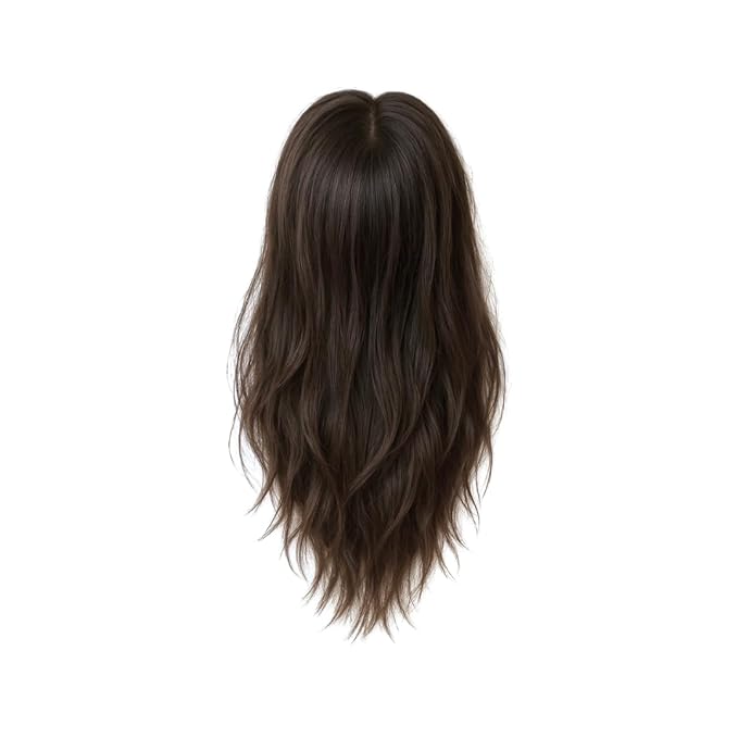 Katalaeya Hair 100% Human Hair Topper - Aurora Crown Double-Drawn Remy Clip-In Mono Base Top Piece for Women with Thinning Hair, Alopecia & Chemo Hair Loss (4)