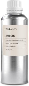 VINEVIDA Amyris Essential Oil 32 oz - Undiluted Oil for Candlemaking & Soap Making - DIY Candle Scents