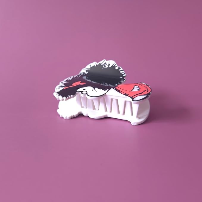 Mafalda Hair Clips,Novelty Acetate Mafalda Claw Clip,Small Claw Clip for Women