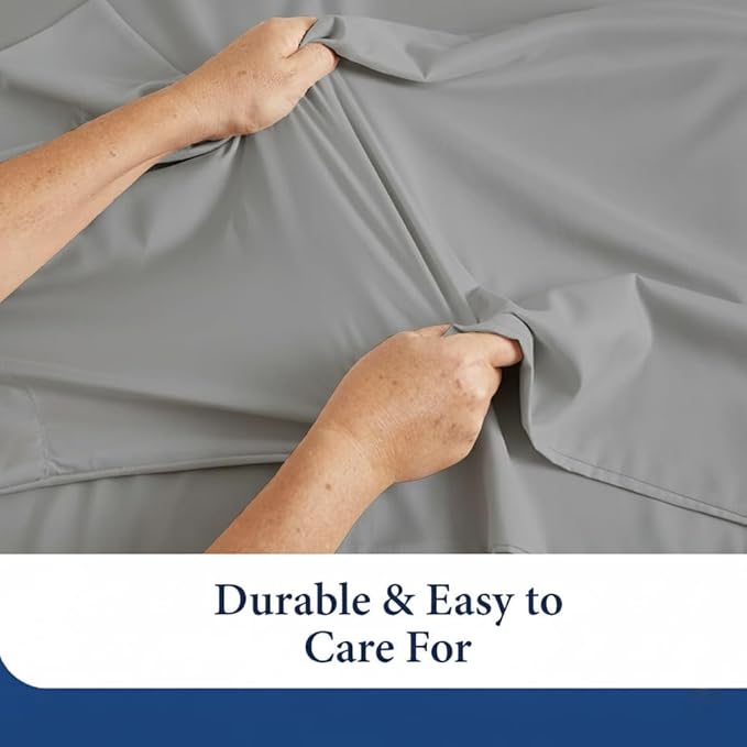 SKY BEDDINGS Queen Pillowcase Set of 2 - Soft Brushed Microfiber Pillow Cases with Envelope Clouser - Wrinkle-Free, Fade-Resistant Pillow Covers - 20 x 30 Inches, Light Grey