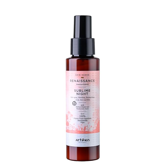 Artègo Rain Dance Renaissance Sublime Night (3.4 oz) – Overnight Anti-Aging Serum for Scalp, Hair & Skin