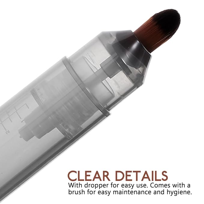 FRCOLOR Scalp Applicator Comb with Dropper and Brush for Precise Hair Oil Application Suitable for All Hair Types Compatible with Growth Serums and Scalp Treatments