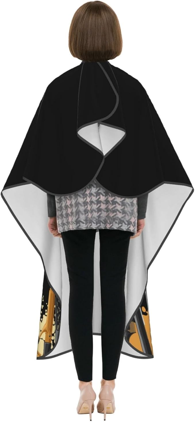 Custom Barber Cape for Men Personalized Professional Hair Cutting Cape with Text for Home Salon Barbershop