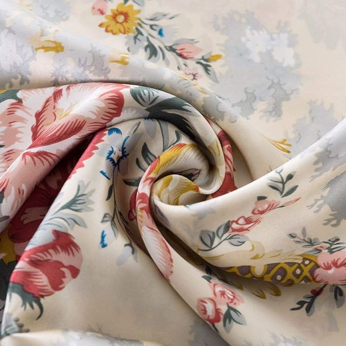 SLPBABY Silk Pillowcase for Hair and Skin with Hidden Zipper Print (Queen, Pattern31)