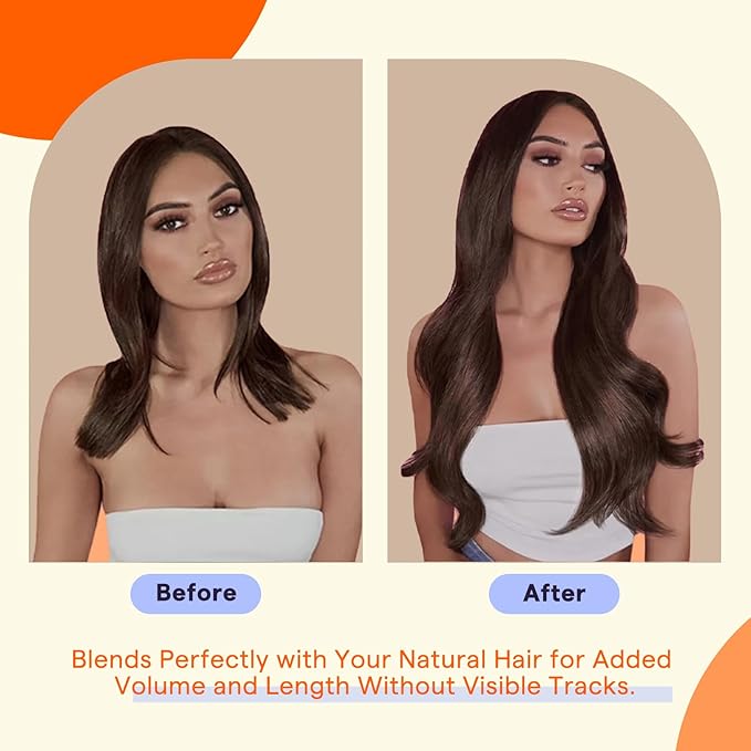 Full Shine Tape in Hair Extensions 12 Inch Color 2 Darkest Brown Straight Remy Double Side Tape Ins Human Hair Extensions 30 Grams Natural Invisible Brazilian Short Hair 20 PCS Add Volume