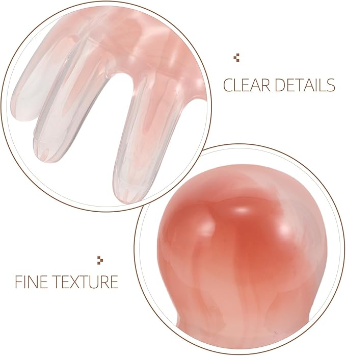 Octopus Claw Meridian Massager Comb 2Pcs Pink Resin Scalp Scraper Manual Hair Scalp Massager for Neck Back Relaxation and Acupressure Therapy