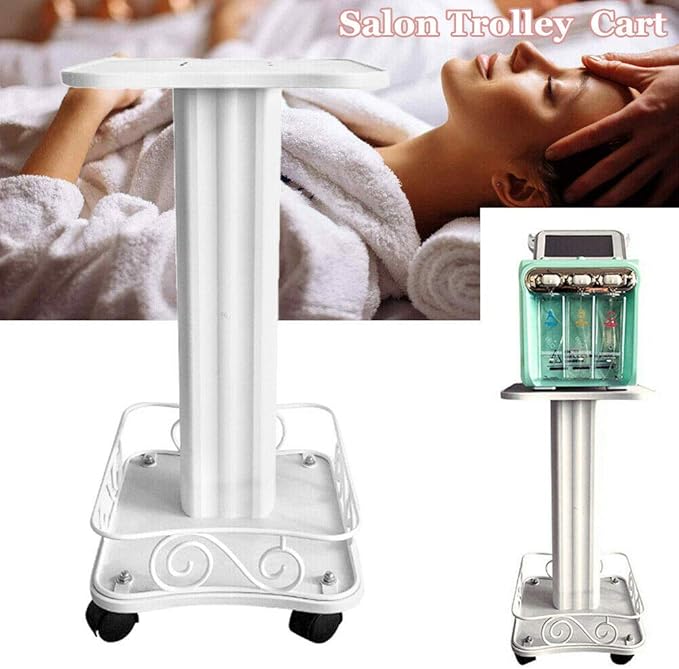 Beauty Instrument Cart Salon Machine Stand, Dental SPA Equipment Trolley Holder Equipment Storage with 4 Wheels Cart Stand for Hair Stylist Hairdresser Salon