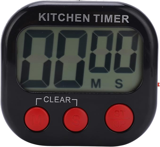 Digital Large Clear Multifunctional Space Saving Convenient Durable Portable Reliable Stopwatch Reminder for Hair Color Processing,Kitchen Timer, Cooking, Baking, Kitchen Timer, Digital Large Cl