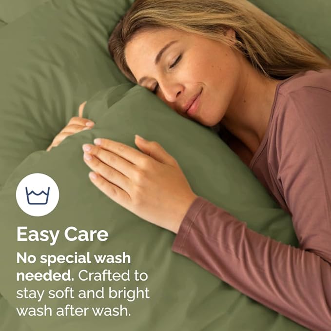 Queen Pillow Cases Set of 10 - Ultra Soft Hotel Quality Pillowcase Covers - Comfy, Cozy & Wrinkle Free - Shrink, Stain & Fade Resistant - Machine Washable Pillow Protectors - 10 Pcs Set - Sage Green