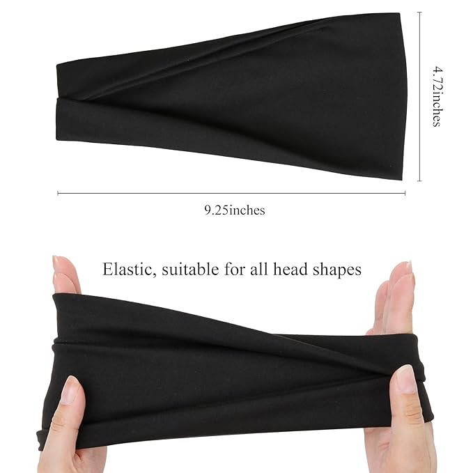 Huachi Headbands for Women Non Slip Workout Gym Headbands Sweat Bands Womens Head Bands Hairbands for Women's Hair
