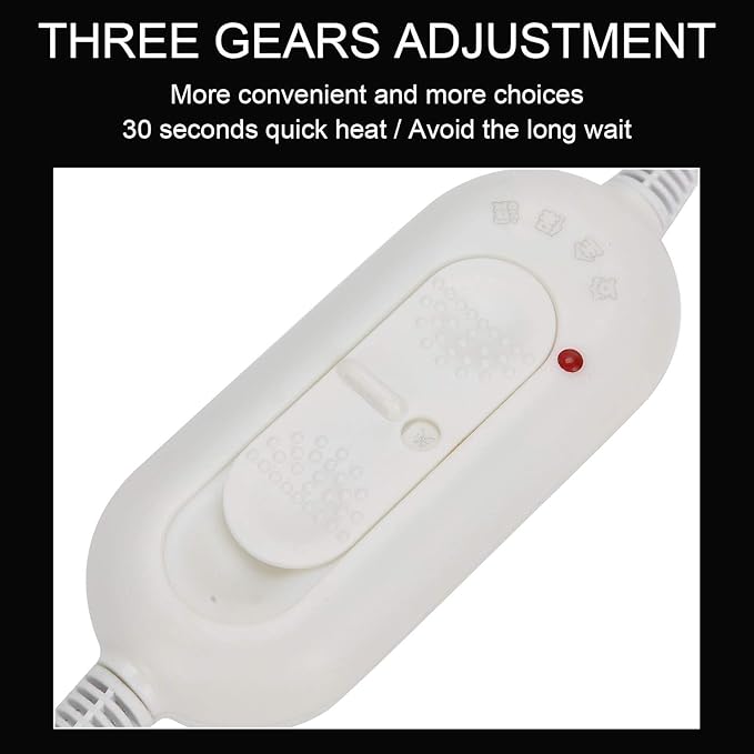 ZJchao Heated Electric Thermal Steamer for Hair Home Use, Deep Conditioning Hair Scalp Treatment Spa With 3 Speed Temperature Control (US)