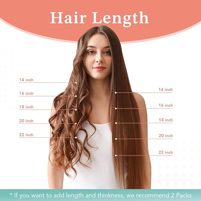XDhair Clip in Hair Extensions Human Hair 7pcs 140g 16 Inch Dark Brown Real Hair Extensions Clip in Human Hair Straight #2/16 Inch