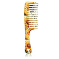 Wide Tooth Comb,Effortless Tangle Removal for Curly, Wet, Long Hair Wet,Cute Aesthetic Design for Women Men and Girls (Yellow-05)