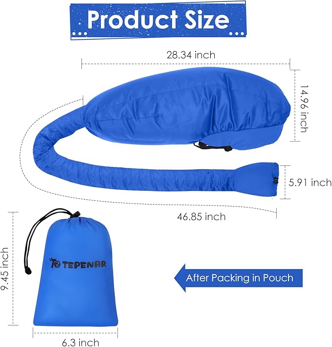 Hair Dryer Bonnet Attachment: Upgraded Extra Large Hooded Dryer Adjustable Hair Dryer Caps - Easy to Use for Natural Curly Textured Hair Care Styling Fast Drying - Blue