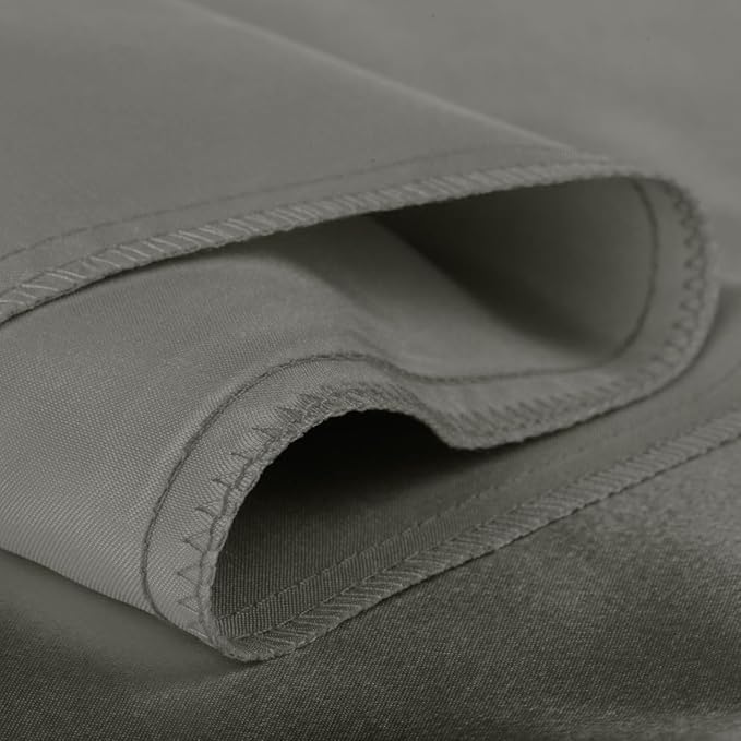 BLISSFORD Satin Pillowcase with Zipper, for Hair and Skin Care, Feels Soft and Cool Like a Silk Pillowcase, Satin Pillow Cases 2 Pack, Slik Pillow Cover, Dark Grey - Standard Size