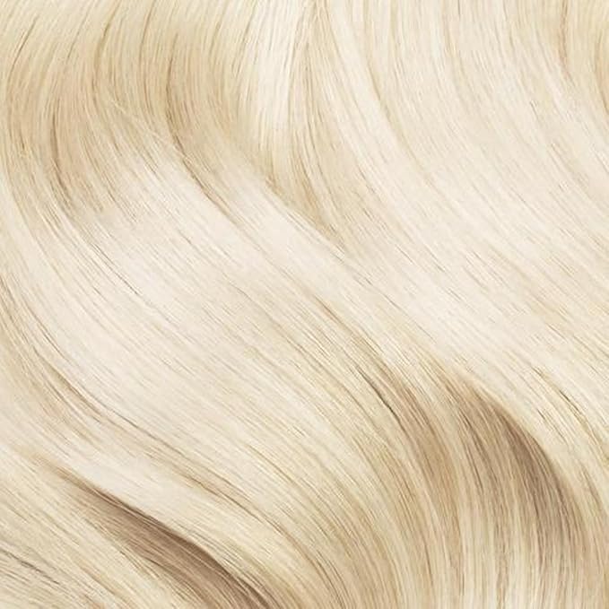 Luxy 100% Remy Human Hair – Halo Clip-In Hair Extensions –Natural Looking Volume & Length - One-Piece - Easy 5-Min Application 150 grams 12" Platinum Blonde Halo