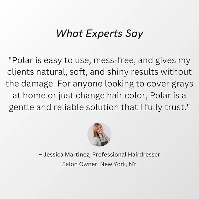 Polar Haircare - Hair Dye Shampoo Light Brown for Gray Hair for Women & Men - Natural Semi Permanent Hair Color Shampoo - Vegan Coloring Shampoo for Gray Hair - Gentle Hair Shampoo Dye 6.76 Fl Oz