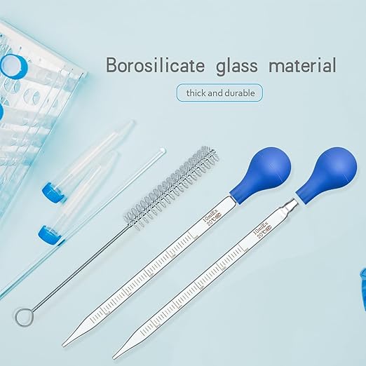 Droppers 10ml Pipettes Glass Graduated Dropper Lab Pipette Liquid Pipette (8)