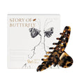 Acetate Hair Clip for Women, SHE'S FREE STYLE JUST FOR YOU [2024 New] Premium Tortoise Shell Hair Claw Clips, Butterfly Hair Accessory (Tortoise-4.8")
