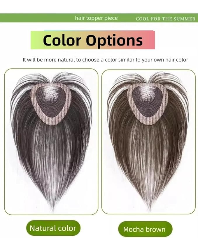 Anemone No Clips Human Hair Topper Piece Fringe Bangs for Women Wrap-Around Magic Paste with Invisible Lace for Natural Hair Loss Coverage (Dark Brown Lace French Bangs)