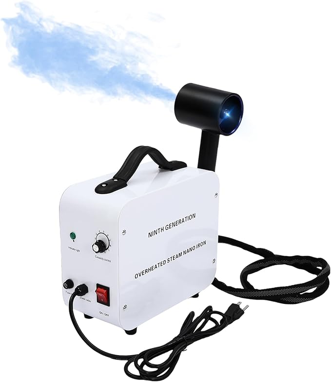 Nano Hair Steamer Machine, Multifunctional Nano Steamer with Adjustable Mist, Hair Salon Steamer Gun, 1300W Professional Nano Spray Vaporizer with 11.83oz Tank for Home Salon Pets & Skin Care