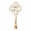 Simetra Detangler Hair Brush for Woman and Men, Original Detangling Brush for Curly Hair/Fine &Thick/Wet & Dry Hair, Holiday Present Hairbrush - Natural Crystal Inlay & 14K Gold Plating