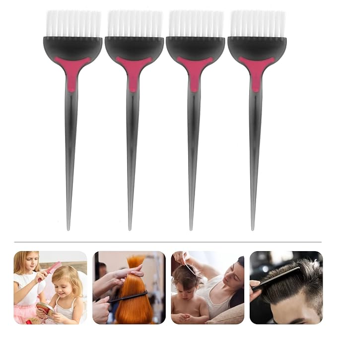 Hair Dye Brush Professional Coloring Applicator for DIY Salon and Hairdressing Treatments Black Blending
