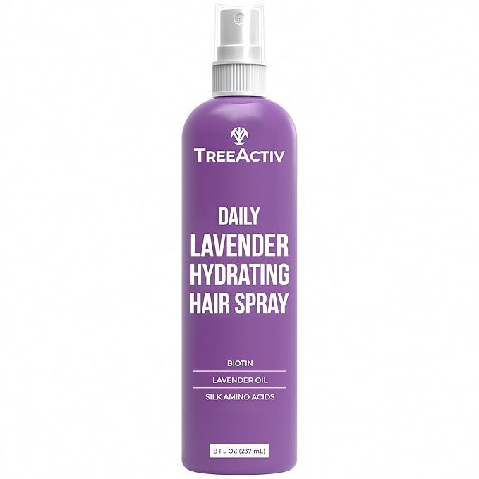 Nourishing Hair Growth Spray for Men and Women Hair Thickening Spray with Biotin Lavender Oil & Silk Amino Acids Lightweight Daily Leave-In Formula for Fuller Softer Hair, 8 fl oz
