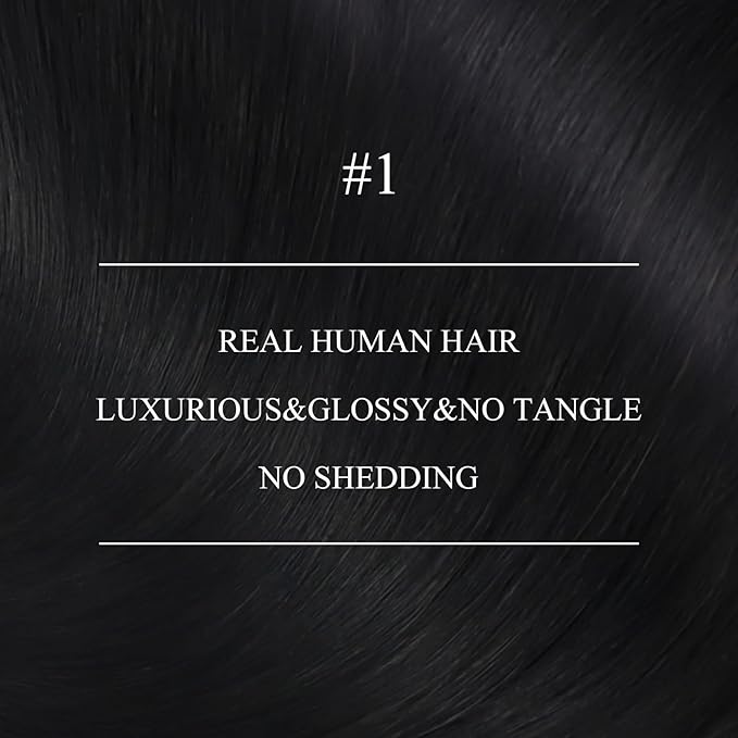 YoungSee Nano Beads Hair Extensions Jet Black 26inch Nano Ring Hair Extensions Human Hair Black Nanolink Hair Extension Cold Fusion Nano-Tip Hair Extension for Long Hair 50s 50g