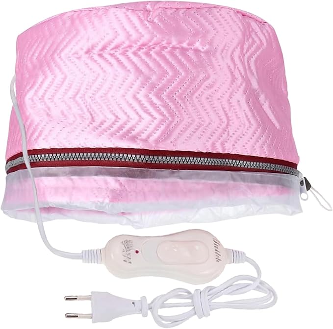 Hair Steamer Cap, 2-Level Heat Thermal Hood, Portable Hair Heat Cap for Deep Conditioning, Drying, Home Spa, Salon, Professional Styling, Women, Girls, Moisturizing, Relaxation