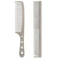 Hair Styling Comb,2PCS Metal Combs For Hair Women,Space Aluminum Stainless Steel Anti-static Sparse Haircut Comb Beauty Tool (Silvery)