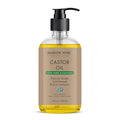 Majestic Pure Castor Oil with Glass Bottle - 100% Pure & Natural - Premium Grade, Cold Pressed, Hexane Free - Hair, Eyelashes, Eyebrows, Nails - Moisturizing & Nourishing - 8 Fl Oz