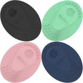 Face Scrubber 4 Pack, BEAUTAIL Silicone Manual Facial Cleansing Brush for Men Women, Gentle Face Scrubber Exfoliator, Skin Care Exfoliating Face Brush, Black+Green+Pink+Darkblue