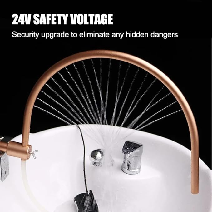 Massage Salon & Spa Basin Faucet, Water Circulation Rack for Head Hair Salon Head Spa Frame Head Therapy Device 180° Arc Design