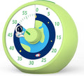 Visual Timer for Kids, 60-Minute Countdown Timer for Classroom Office Kitchen, Desk Timer Kids Time Management Tools with Silent Operation, Pomodoro Time Rainbow Pattern