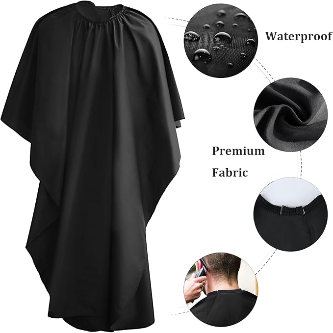 Professional Barber Cape with Adjustable Neckline Salon, Hair Cape for Men and Women, Hair Cutting Tools Barber Supplies Accessories