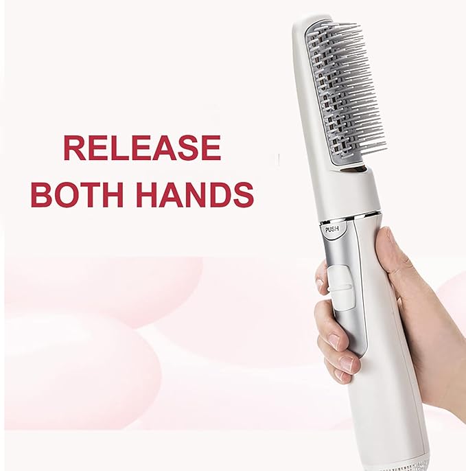 ZJchao 2 in 1 Hair Dryer Brush, Negative Ion Anti-frizz Hot Air Brush Blower, Professional Electric Household Hair Curling Comb, Protable Hair Dryer Comb Machine
