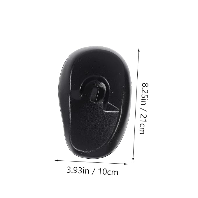 6pcs Earmuffs Heat Protector for Hair Black Ear Cuff Black Hair Dye Ear Protectors for Hair Dryer Ear Protector for Salon Hair Salon Earmuffs Hair Dyeing Supplies Plastic Hairbrush