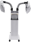 Nano Hair Steamer Professional Ozone Hair Steamer 650W 110V Multifunctional Hair Dyeing Machine with Timer & Adjustable Temperature, Standing Micro Mist Hair Processor for Beauty Salon (White)