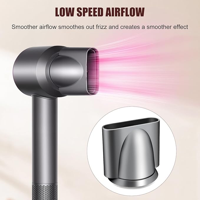 Gentle Air Attachments/Diffuser/Styling/Concentrator/Smoothing Nozzle Accessories for Dyson Supersonic Hair Dryer HD01,HD02,HD03 (Smoothing Nozzle)