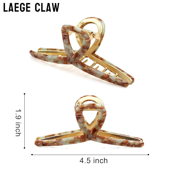 Large Claw Clips - Metal Hair Clips for Women - Gold Claw Clip for Thick Hair - Strong Hold Big Claw Clips for Women Girls - Bule
